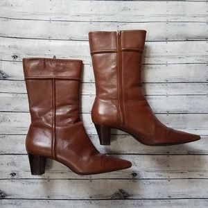 Cole Haan | brown leather boots, size 7.5